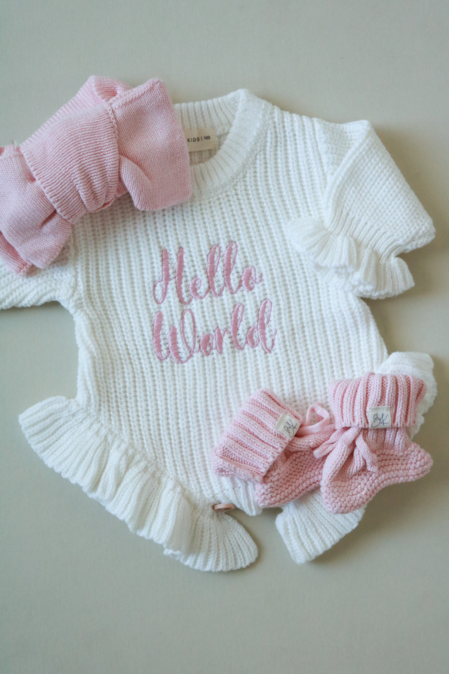 Christmas Knit Romper - Personalized