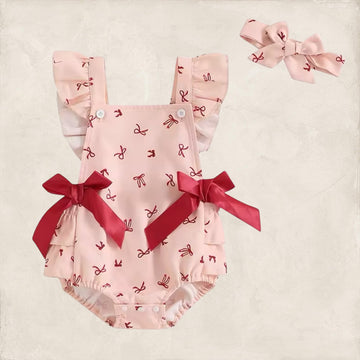 Lovely Pink Romper w/ Bows