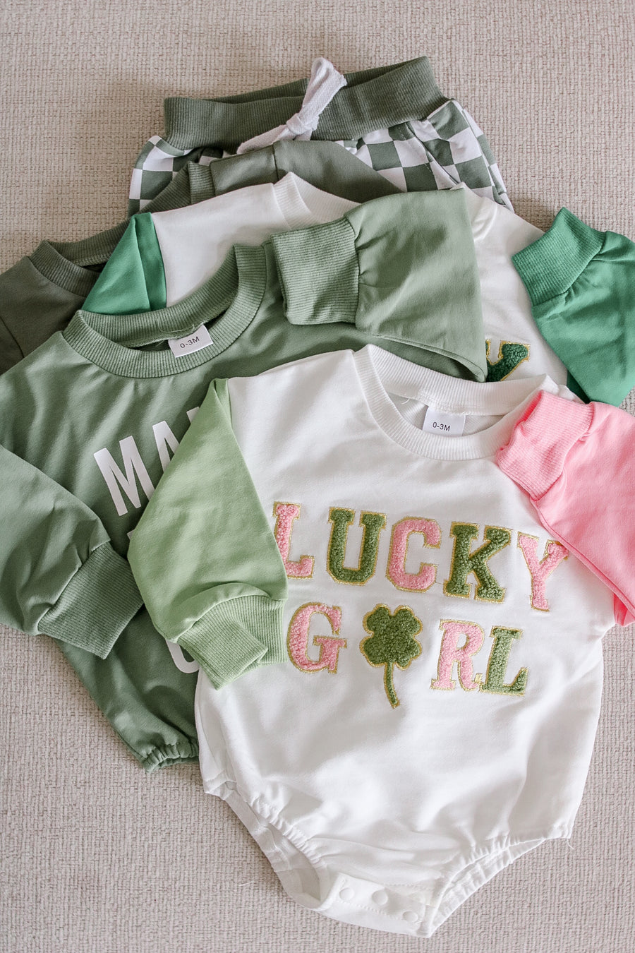Lucky Girl Appliqué Sweatshirt