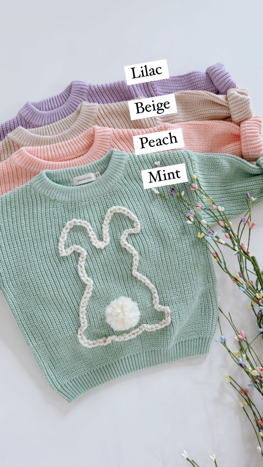 Bunny Handembroidered Sweater