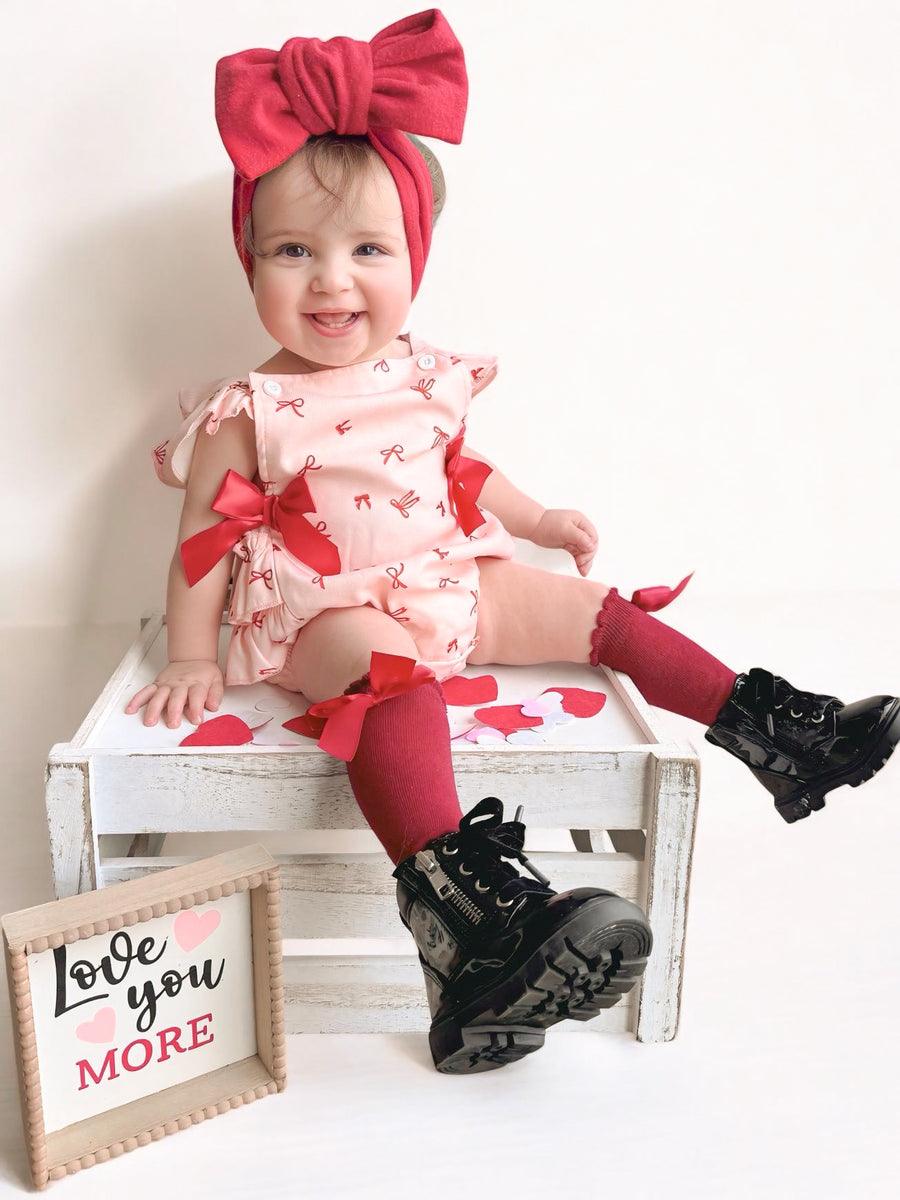 Lovely Pink Romper w/ Bows