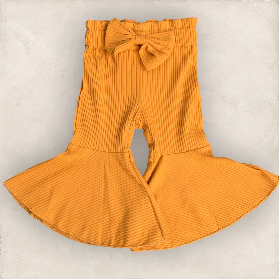 Claire | Flare Pants - Mustard