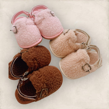 Baby Fuzzy Slippers - 3 colors