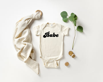 Babe | Baby Announcement Bodysuit