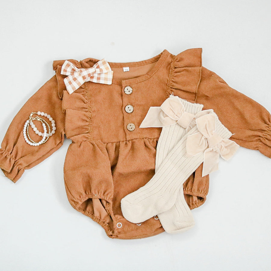 Aspen | Corduroy Romper - Brown