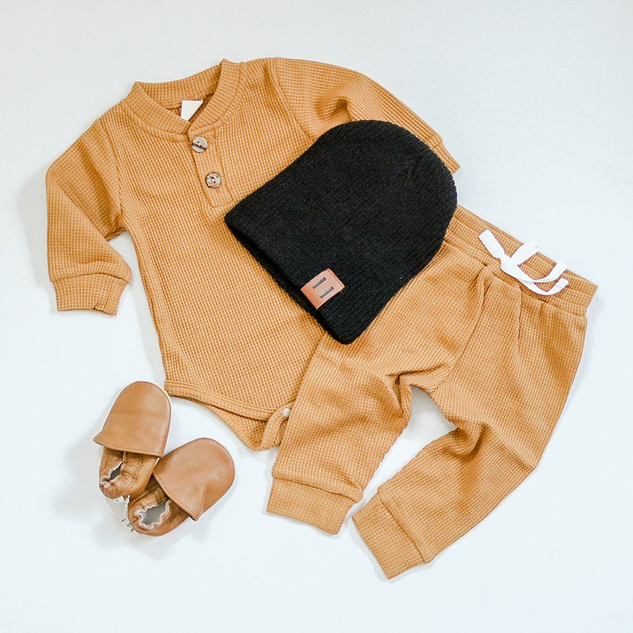 Cooper | Knit matching set -  Honey Ginger