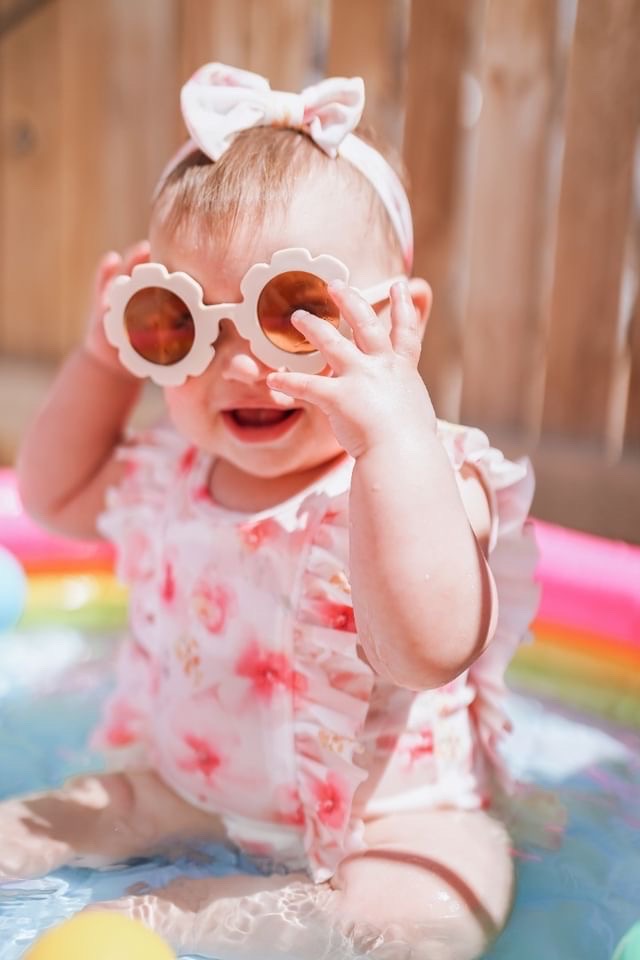 Pink Floral Swimsuit