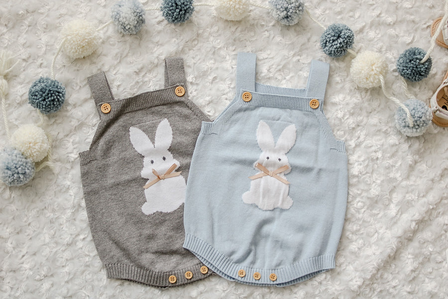 Bunny Romper - Light Blue