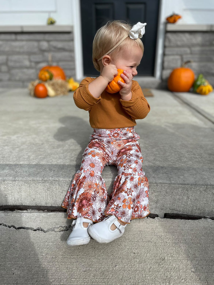 Autumn Floral Bellbottoms Set